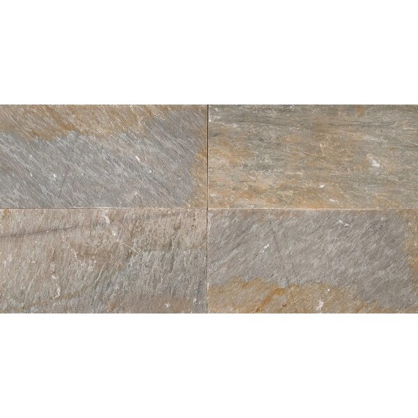 MSI SGLDQTZ1224G Golden White - 24" x 12" Rectangle Wall Tile - Smooth Visual - Sold by Carton (10 SF/Carton) - Gray