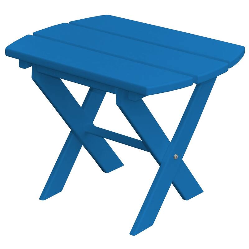 Poly Folding End Table - Blue
