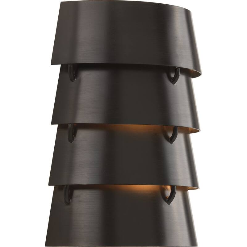 POINT DUME® Surfrider Collection Antique Bronze Wall Sconce - 9 in x 3.875 in x 11.125 in