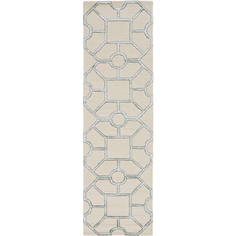 Libby Langdon Upton Paris Garden Handtufted Wool Rug - 2'3" x 8' Runner