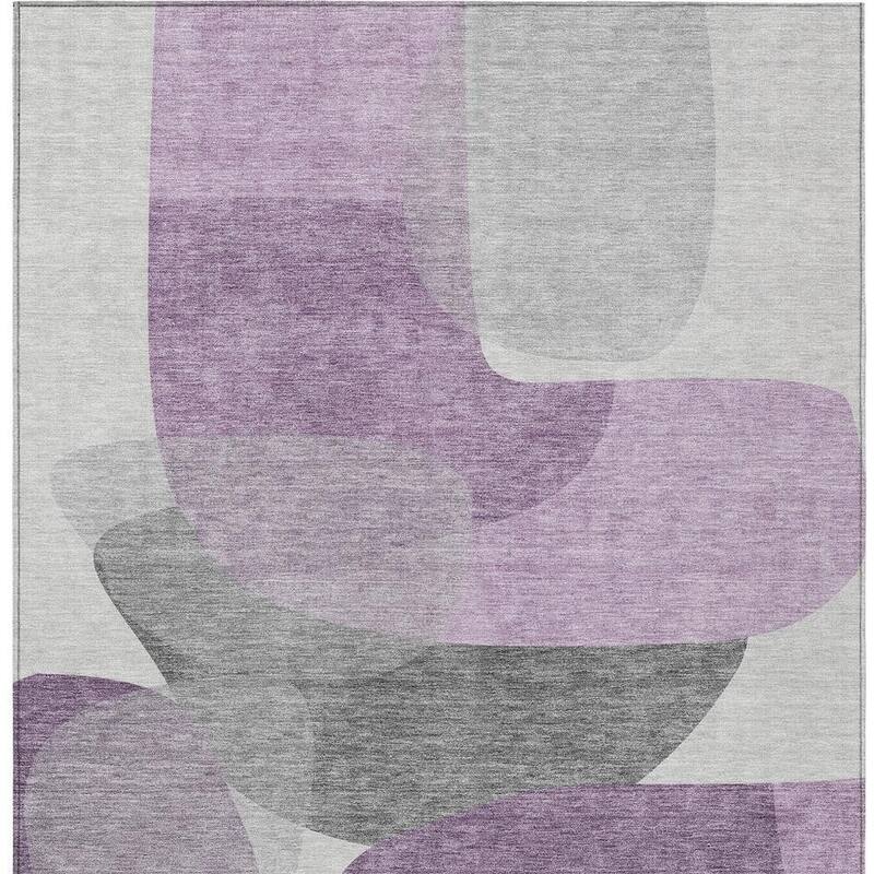 HomeRoots Abstract Transitional Rectangle Outdoor Rug