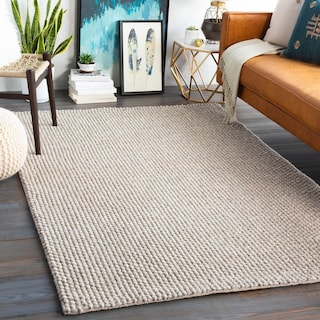 Livabliss Armin Handmade Textured Wool Blend Area Rug