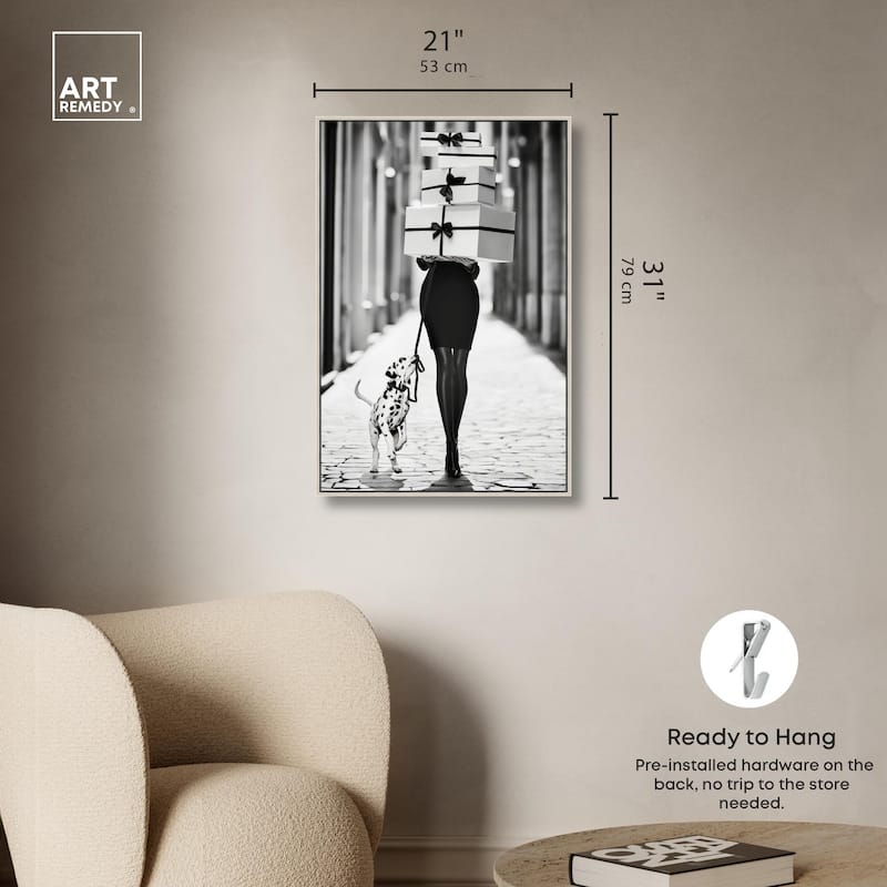 City Dalmatian Canvas by Art Remedy