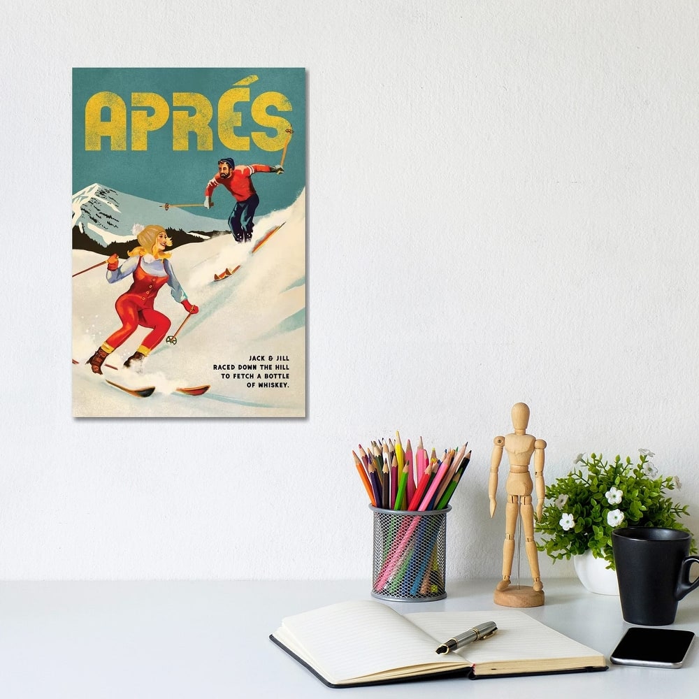 iCanvas "Apres Ski Jack And Jill Whiskey" by The Whiskey Ginger Canvas Print