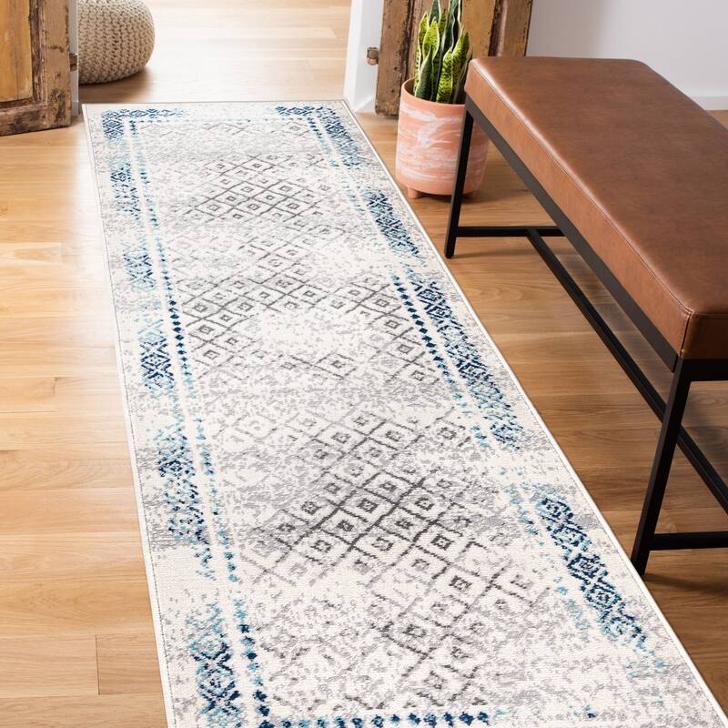 World Rug Gallery Bohemian Geometric Area Rug