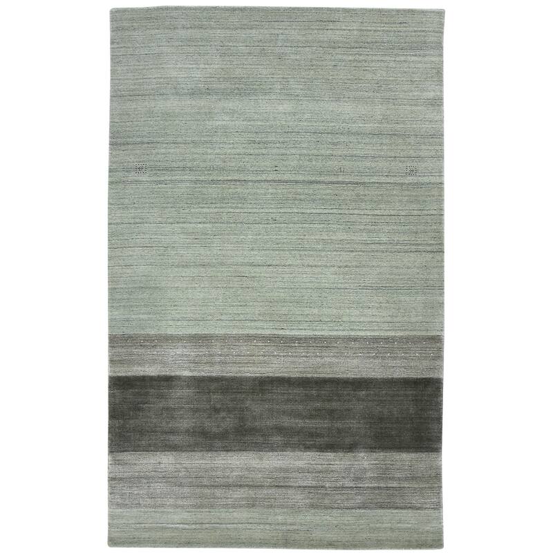 HomeRoots Striped Transitional Rectangle Area Rug