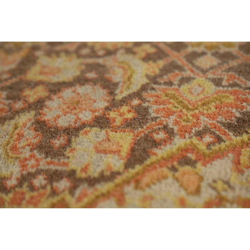 Vegetable Dye Tabriz Persian Area Rug Handmade Oriental Wool Carpet - 9'8"x 13'0"