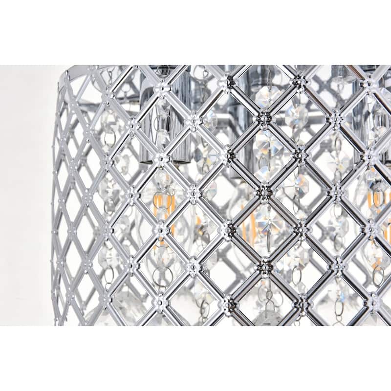 Tully 3 light Flush Mount (Chrome or Matte Black)