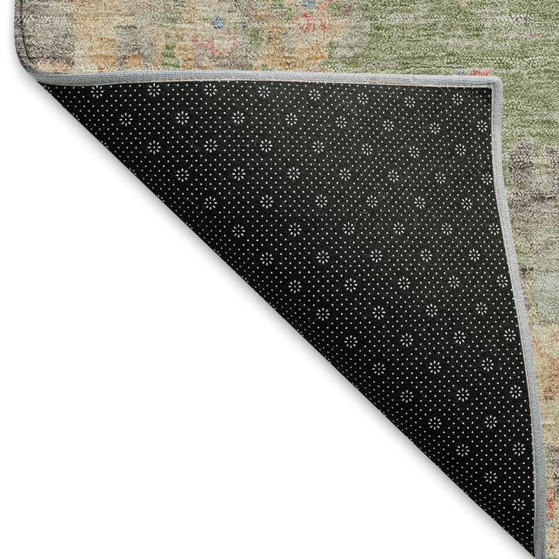 Machine Washable Indoor/ Outdoor Vintage Traditional Chantille Rug