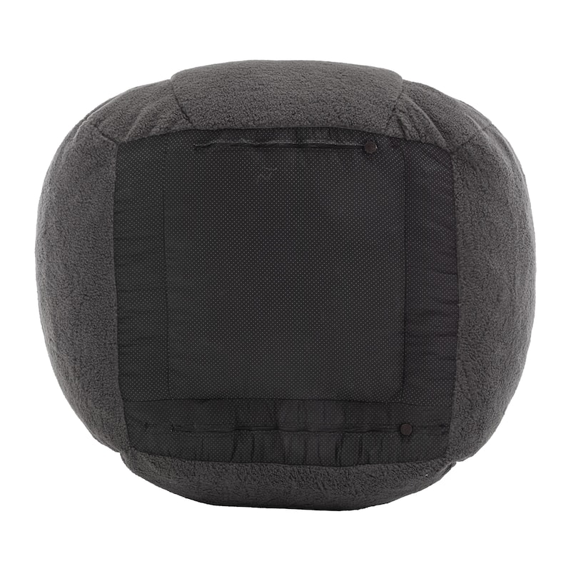 Oversized Teddy Memory Foam Bean Bag Lounge Chairs with Anti-Slip Base