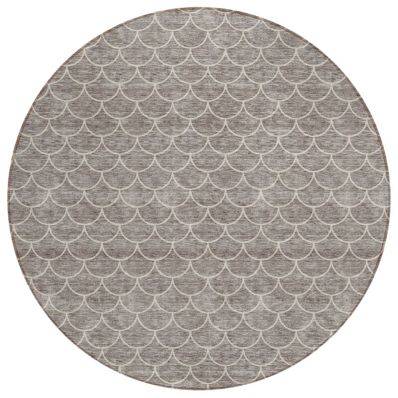 HomeRoots Geometric Transitional Rectangle Outdoor Rug