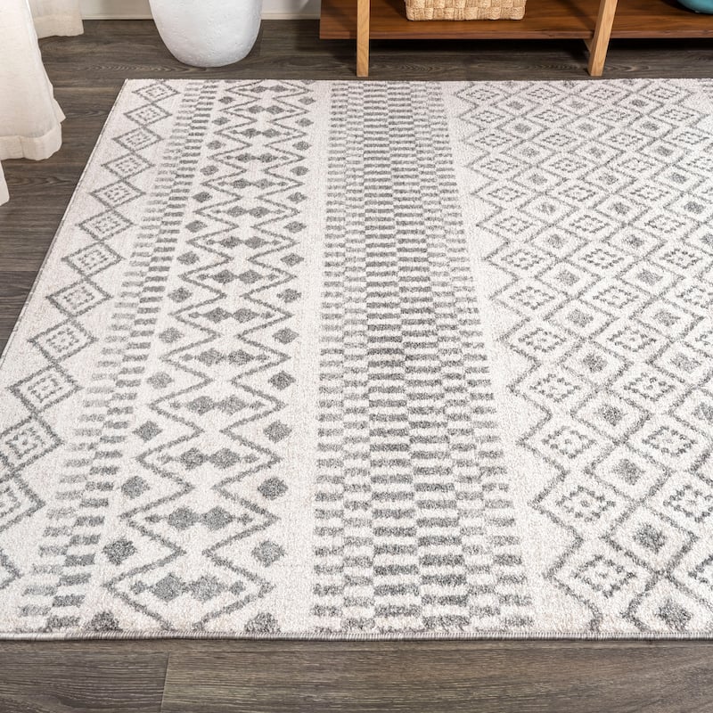 JONATHAN Y Bhalil Berber Geometric Stripe Area Rug
