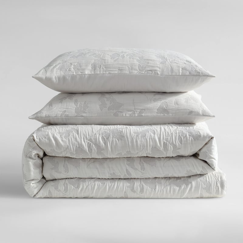 Calvin Klein Cascade Cotton Reversible Grey Duvet Cover Set