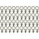 preview thumbnail 24 of 36, 40PCS Solid Metal Window Drapery Curtain Panel Ring with Eyelet, 1" Inner Diameter, Fits Up to 3/4" Rod Multicolor Antique Gold
