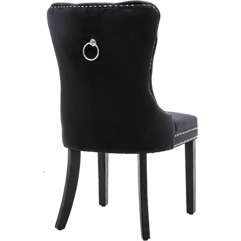 Velvet Dining Chairs Set of 2, Accent Diner Chairs Upholstered Fabric Living Room Chairs Side Chair Stylish Kitchen Chairs