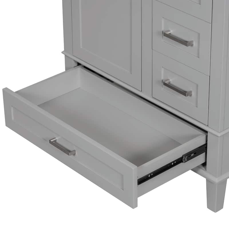 30" Modern Bathroom Vanity with Sink, Storage Cabinet