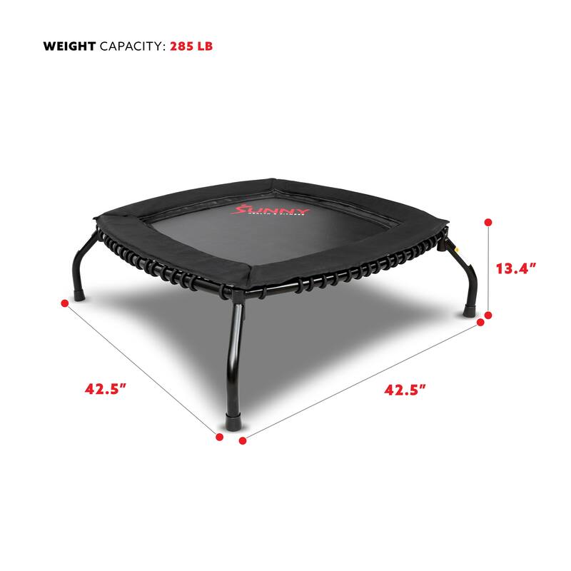 Sunny Health & Fitness Springless Mini Fitness Trampoline Rebounder for