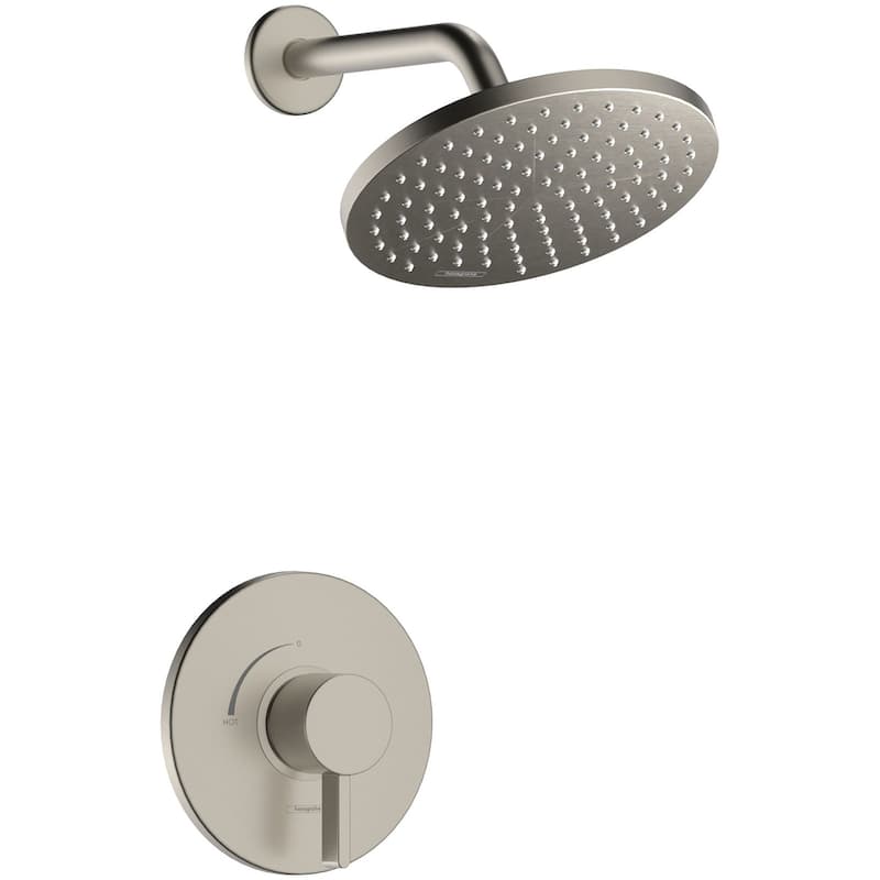 Hansgrohe Vernis Pressure Balance Shower Only with 1.5 GPM 1 Jet Round - Brushed Nickel