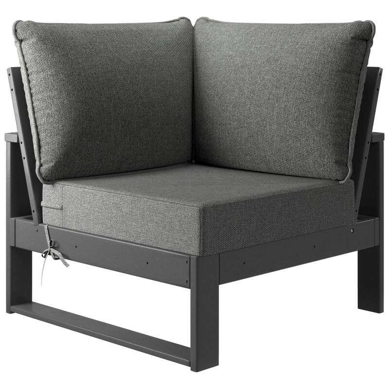 Endless Patio Deep Seating Corner Chair with Gray Frame - Gray/Gray