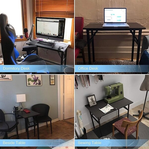 PC　DESK　LOW　90cm　BR Folding Computer Desk,No assembly required - Bed Bath & Beyond