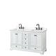 Option White, Black Trim, White Quartz Top