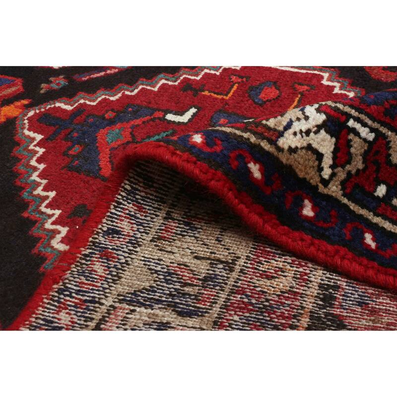 ECARPETGALLERY Hand-knotted Anadol Dark Navy Wool Rug - 3'5 x 9'1