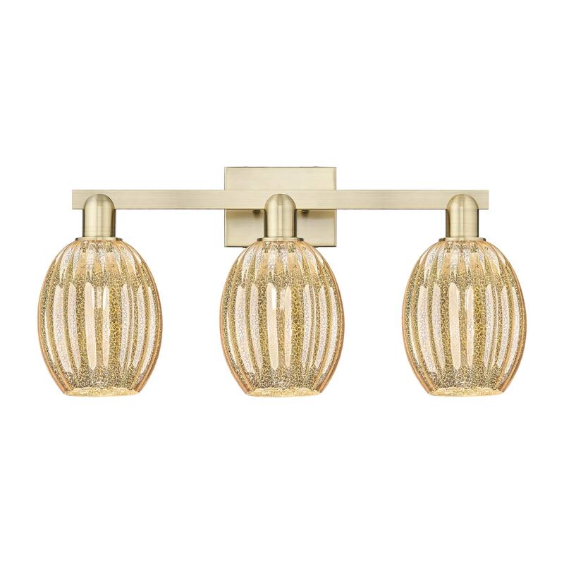 Innovations Lighting 716-3W-13-26 Preston Vanity Preston 3 Light 26" - Antique Brass / Mercury