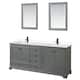 Option Dark Gray / Carrara Cultured Marble Top / Matte