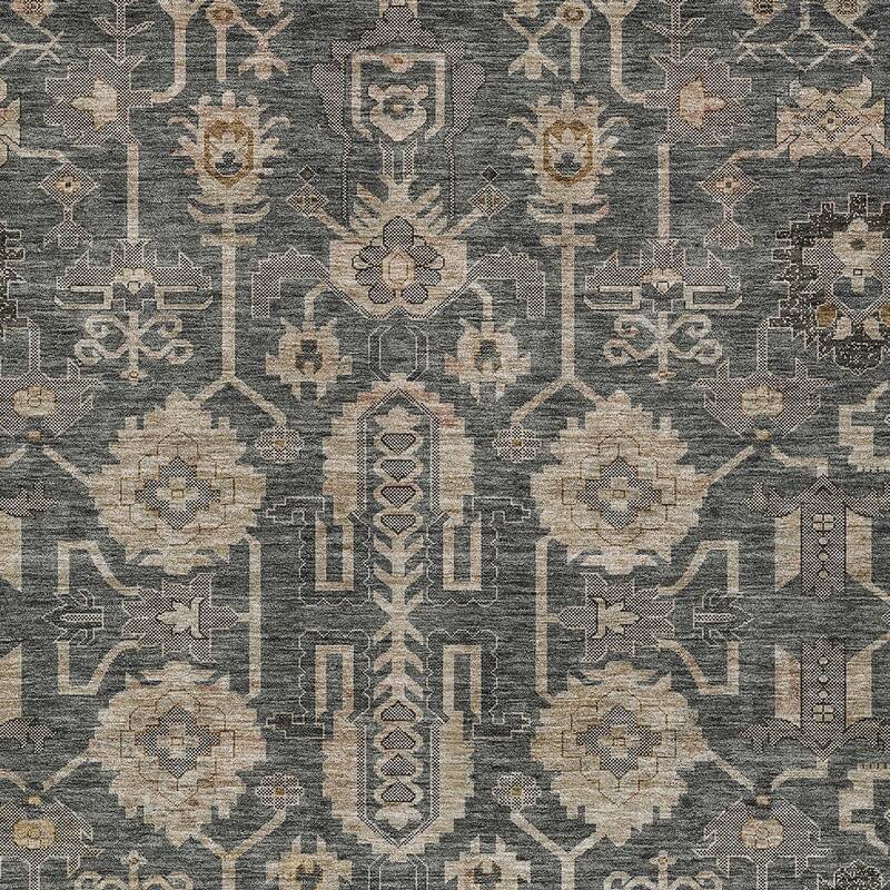 HomeRoots Oriental Traditional Rectangle Outdoor Rug