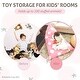 preview thumbnail 4 of 6, Tadpoles Bean bag Chair Cover - Toy Organizer - Light Pink Polka Dots