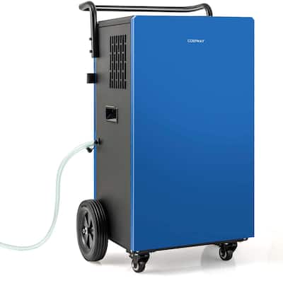 215 Pints Commercial Dehumidifier Drain Hose 24H Timer Portable Handle
