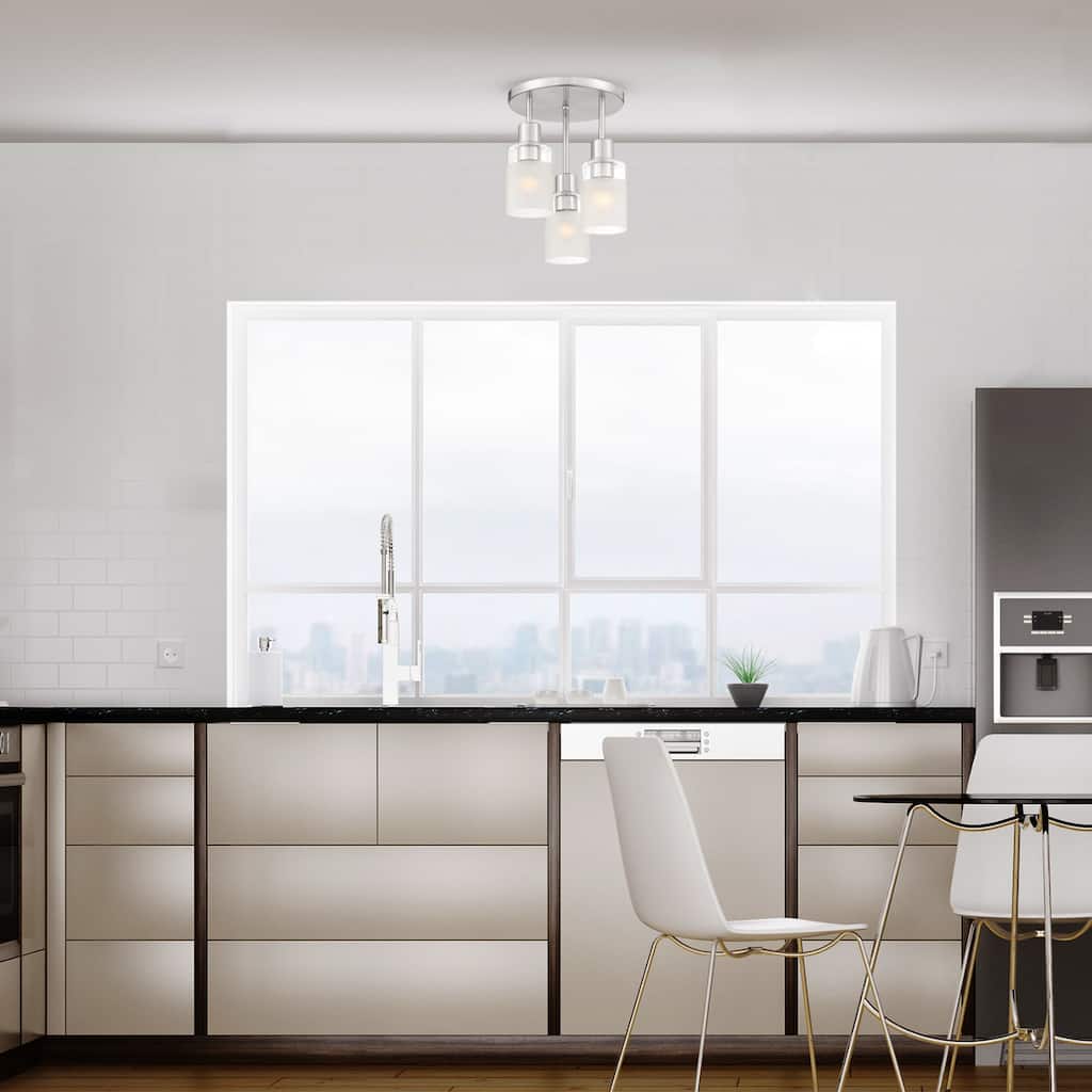 Cedar Lane 3 Light Semi Flush - 11