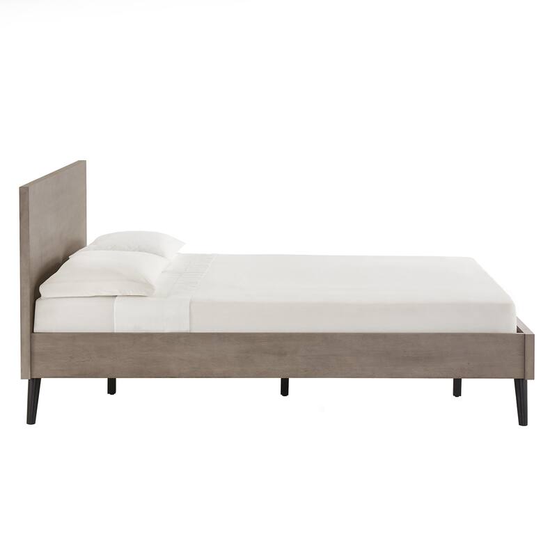 Noe Mid-Century Black Legs Platform Bed by iNSPIRE Q Modern