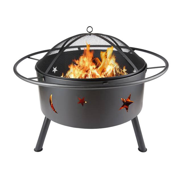 Outdoor Black Fire Pit