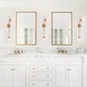 preview thumbnail 15 of 44, Bola Modern Gold 3-Light Chandelier Orb Glass Vanity Lights Wall Sconces