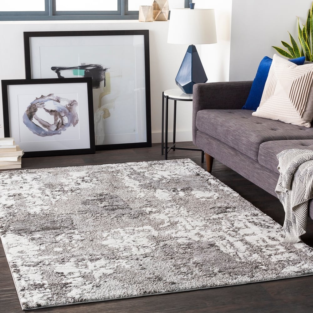 Livabliss Nicolo Abstract Plush Area Rug