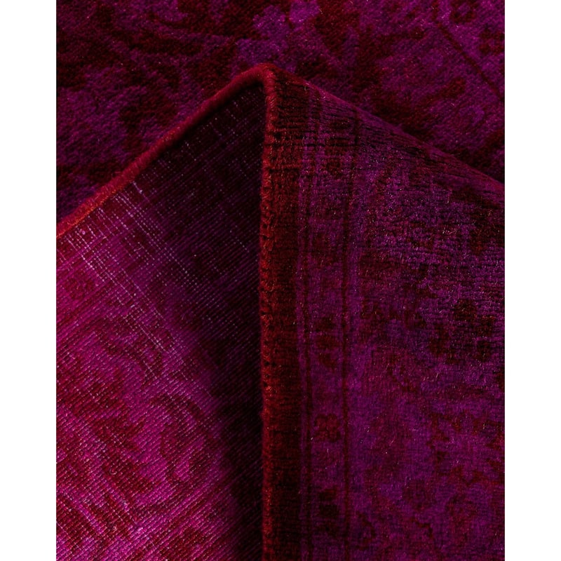Fine Vibrance One-of-a-Kind Hand-Knotted Runner Rug - Red, 2' 7" x 23' 4" - 2' 7" x 23' 4"