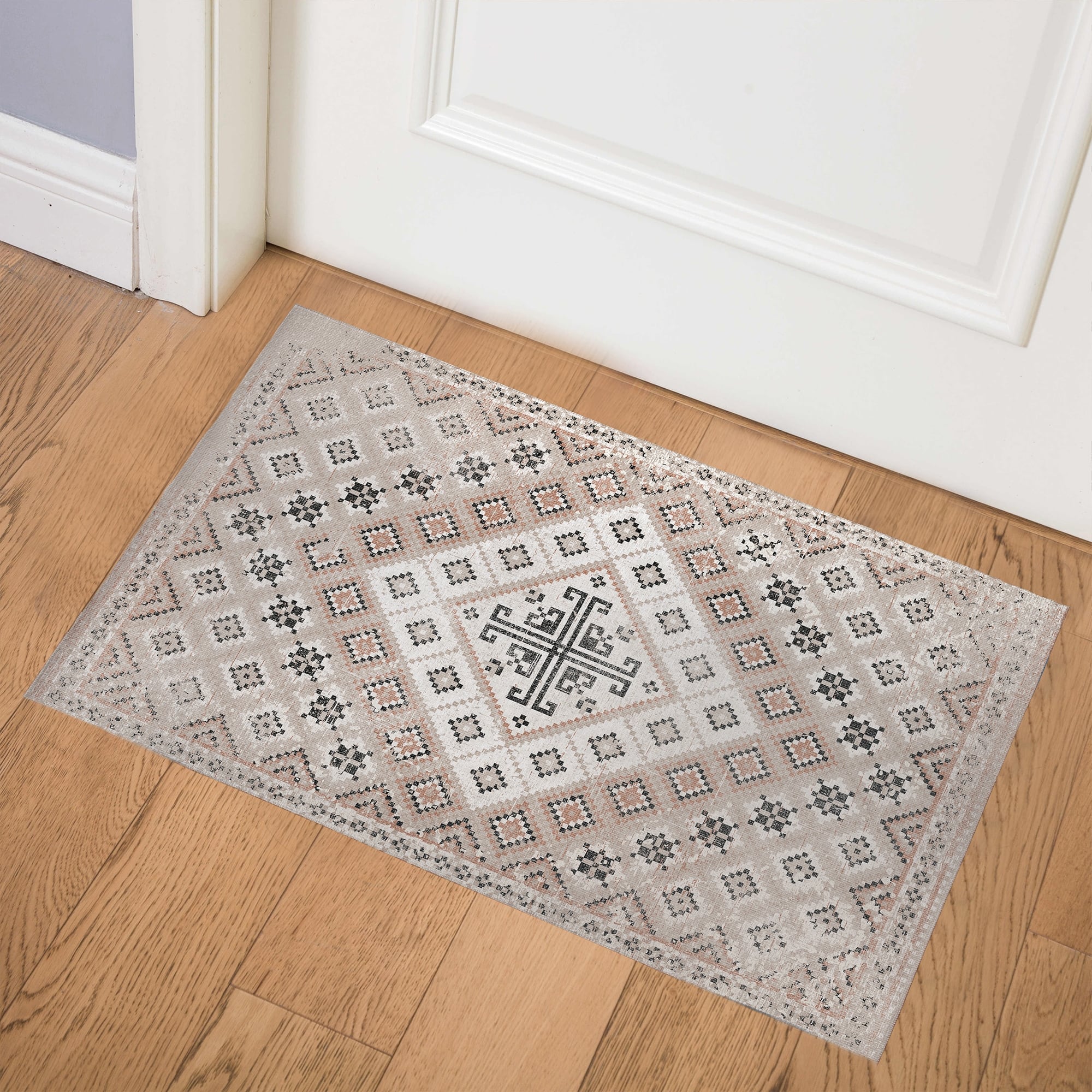 ADILAND TAUPE DISTRESSED Doormat By Kavka Designs - On Sale - Bed Bath ...