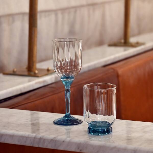 Bormioli Rocco Italian Red Wine Glasses - Set Of 8, 18 Oz Crystal Clear, Laser Cut Rim