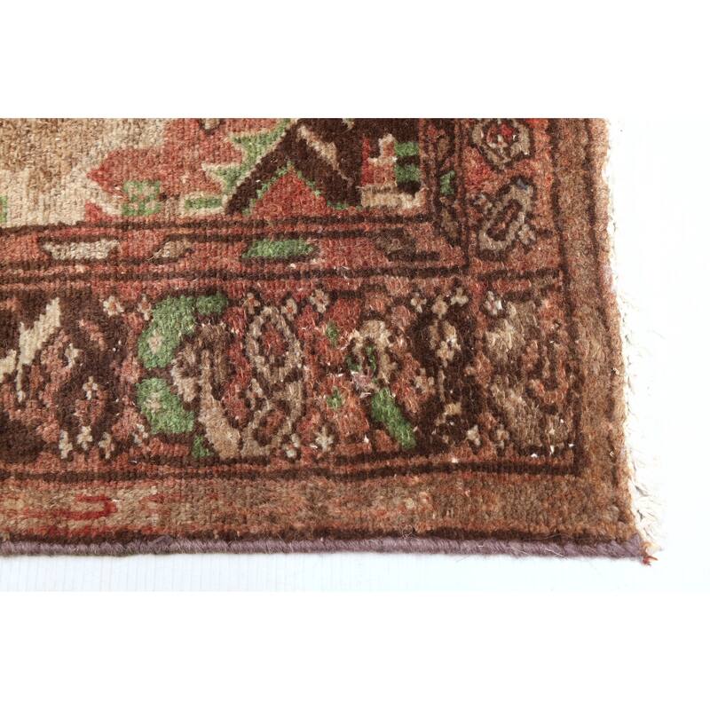 ECARPETGALLERY Hand-knotted Antalya Vintage Brown Wool Rug - 3'1 x 10'4