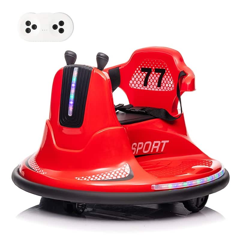 Ride On Bumper Car, Electric Kids Ride On Car with Remote Control - Red