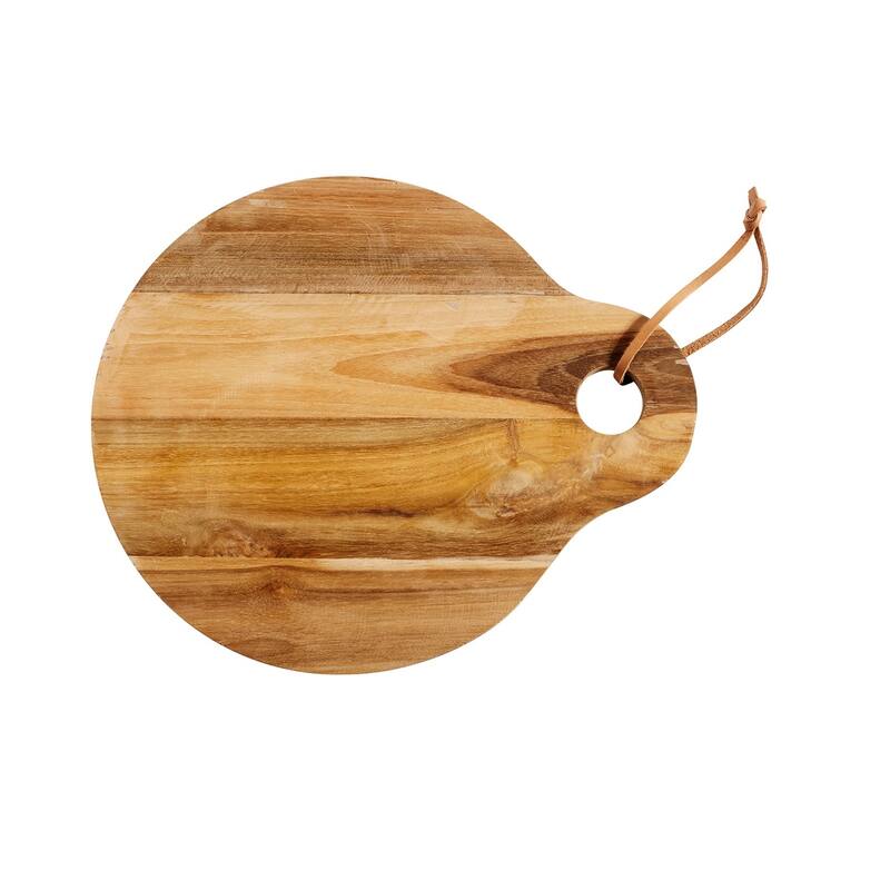 Cutting Board Round Base - Natural- ND - Wooden