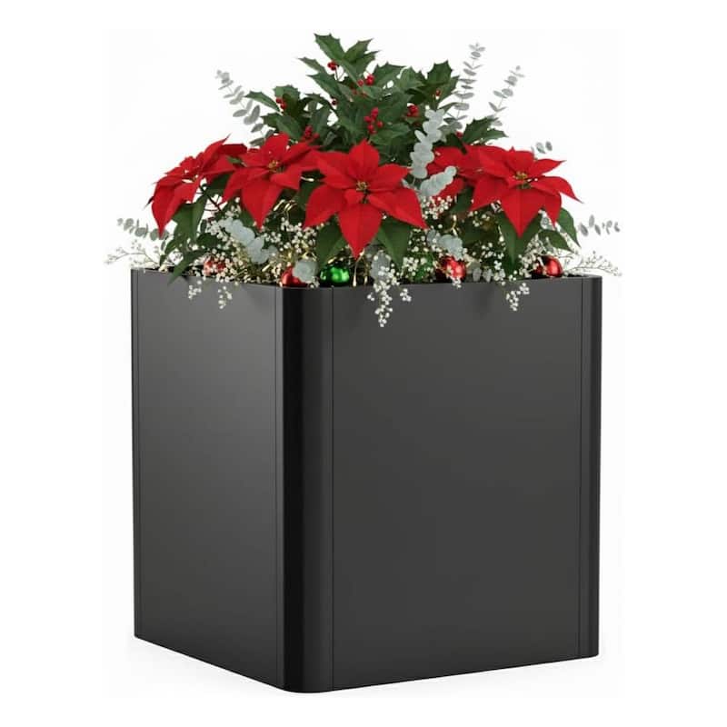 26x26x26 Inch Vertical Garden Planter, Planter Box for Patio, Balcony, Garden Plants - Black