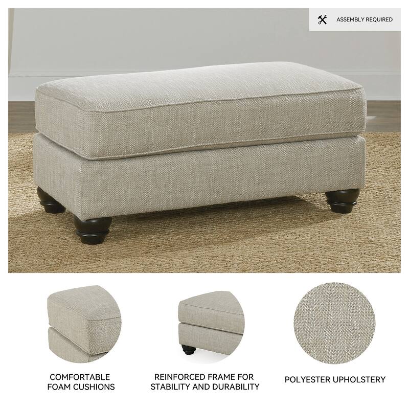 Signature Design by Ashley Asanti Beige Ottoman