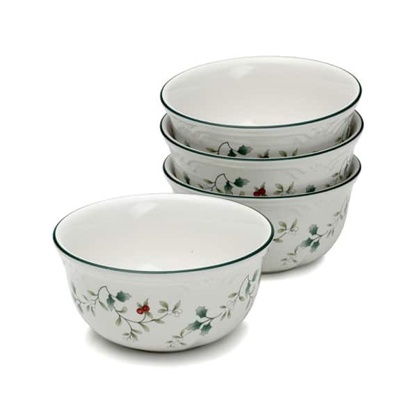 slide 2 of 3, Pfaltzgraff Winterberry Set of 4 Deep Bowls, 24 Oz