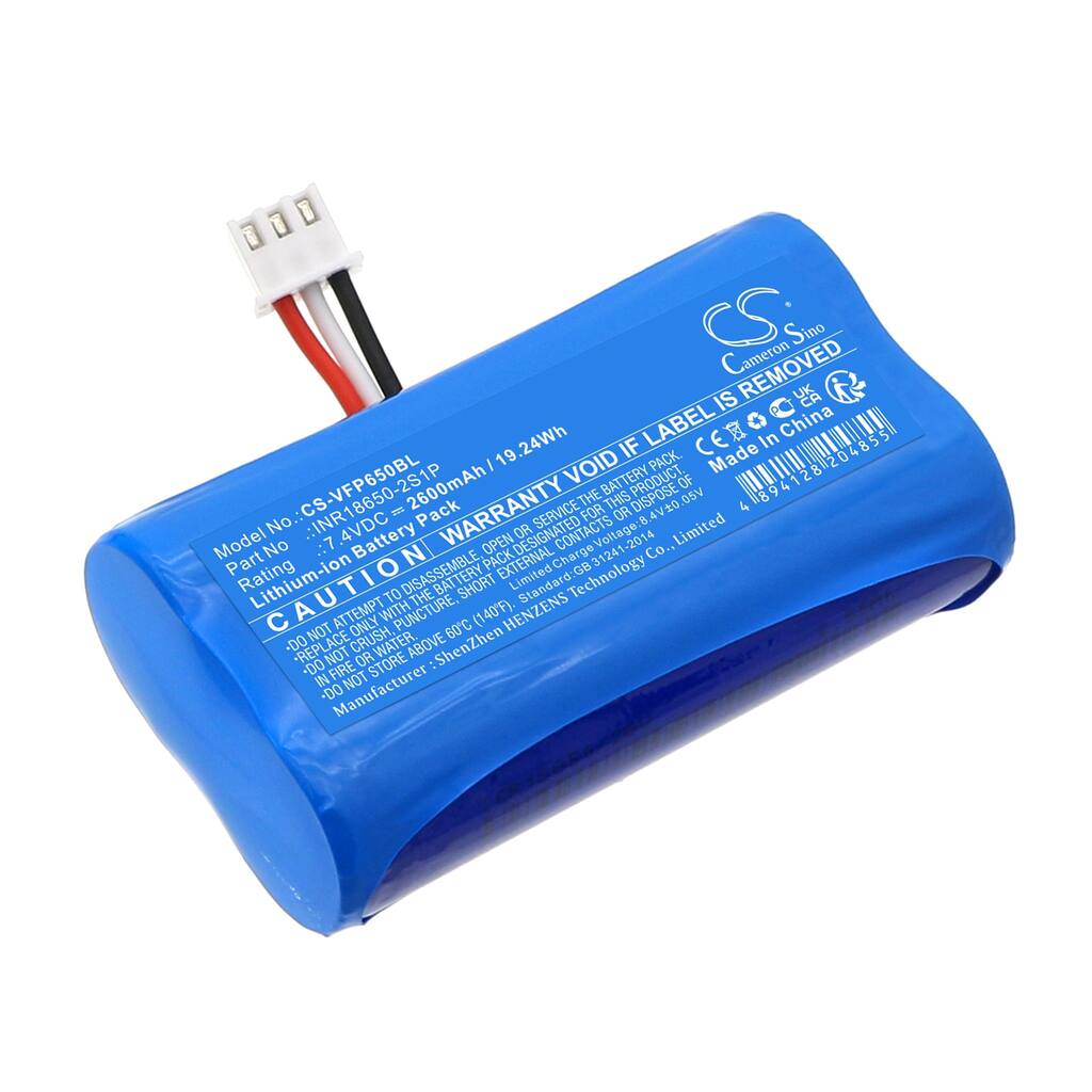 Battery for VeriFone X990 X970 T650p Payment Terminal CS-VFP650BL 7.4v Li-ion - Blue