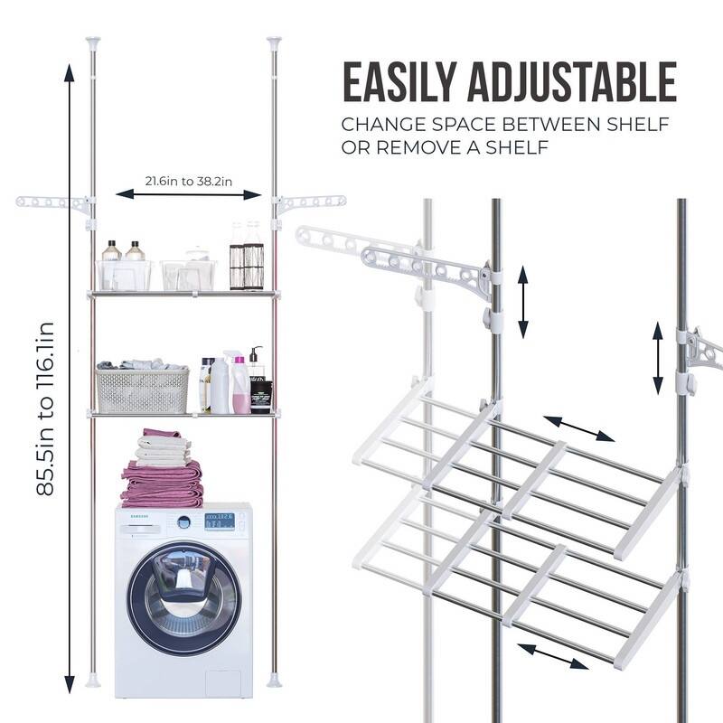 Over The Washer Storage Shelf - 40.9 x 11.7 x 3.3