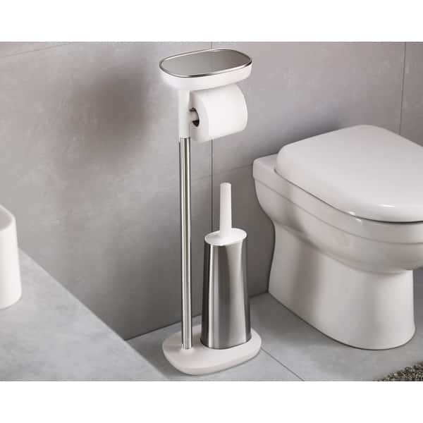 Joseph Joseph EasyStore Plus Toilet Paper Stand with Flex Steel Toilet