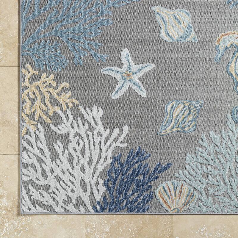 Livabliss Lakeside Nature Outdoor Area Rug