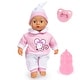 preview thumbnail 1 of 3, Bayer: Interactive Baby Doll - 14" Pink Mouse - Makes Baby Sounds, Includes Pacifier Bottle & Matching Cap, Pretend Play
